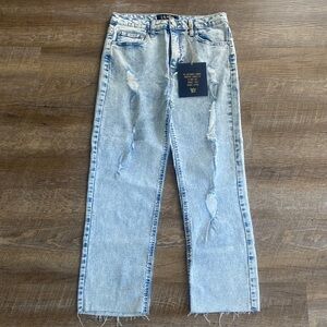 Indigo Rein Light Blue Straight Leg Jeans